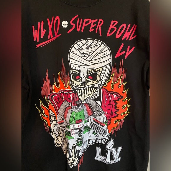 The Weeknd x Warren Lotas XO Super Bowl LV Tee Black Size XXL - Picture 2 of 10